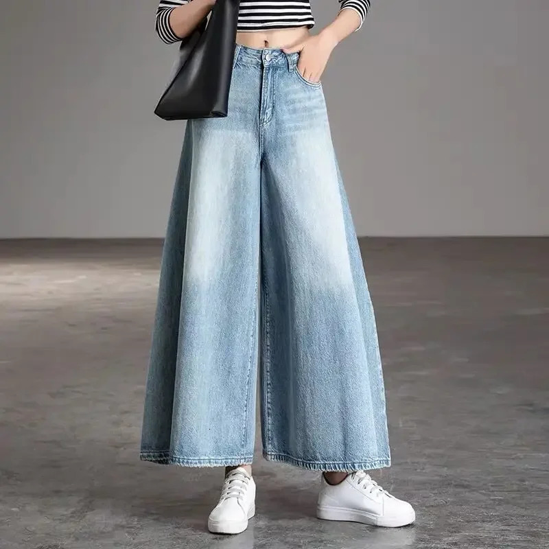 Baggy Jeans High Waist Womens Pants jeans Wide Summer Elegant Woman Aesthetic Vintage Clothes 90s Korean Clothing Y2k Jean 250228
