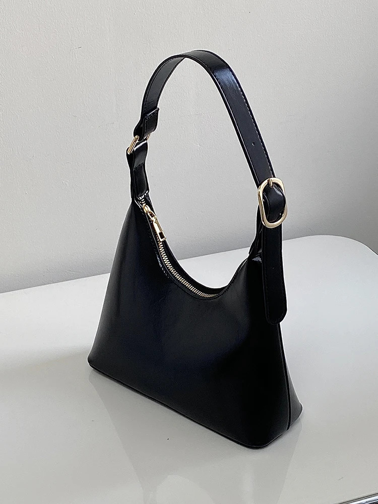 Pu Leather Womens Underarm Bag Fashion Ladies Small Shoulder Bags Simple Solid Color Female Clutch Handbags Armpit Bag 250228