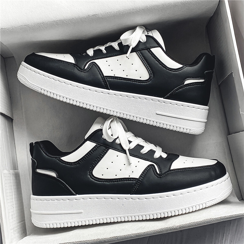 Men's Spring New Fashionable Breathable White Shoes Student Trendy Designer Shoes Multi Functional Thick Soled Sports And Leisure Low Cut Board S