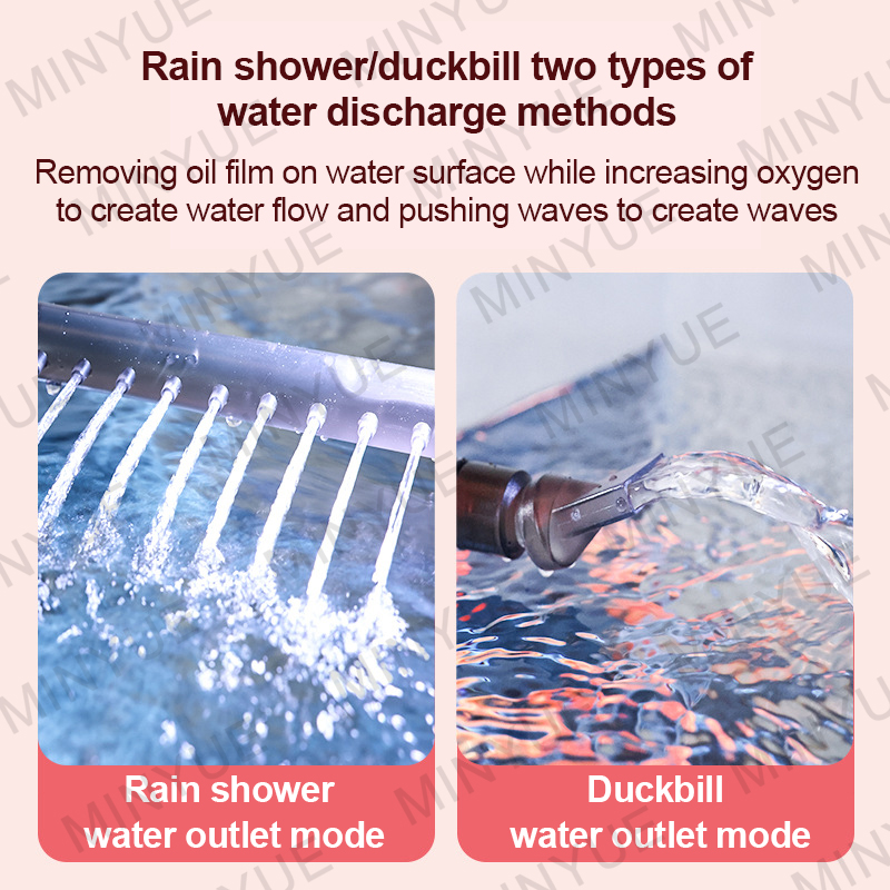 6W Aquarium Filter Surface protein skimmer Fish Tank Built-In Wall Mounted Electric Water Circulation Oil Film Processor 220V