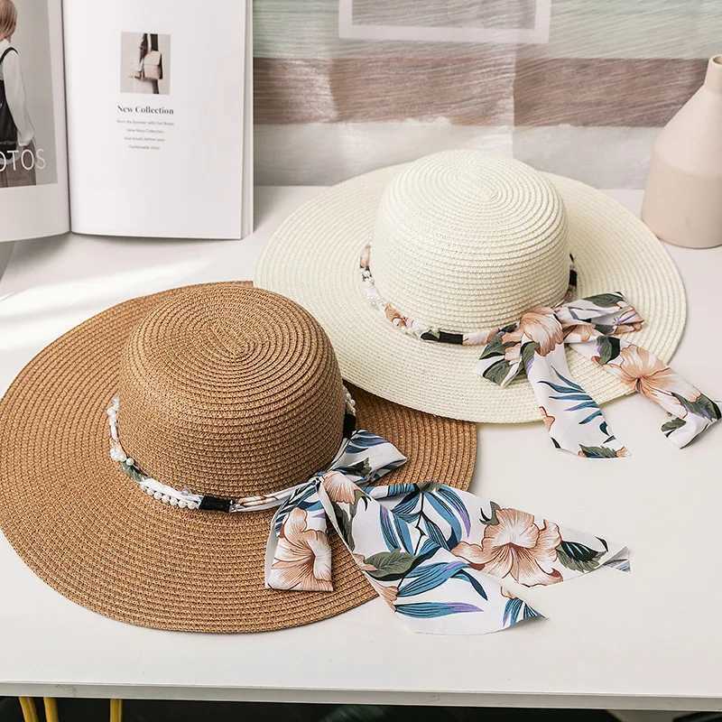 2023 Fashion Bohemia Cowboy Hat for Women Floppy Beach Hats Summer Sun Str Hats Ladies UV Protection Hat Panama Hat WholesaleXJ250304