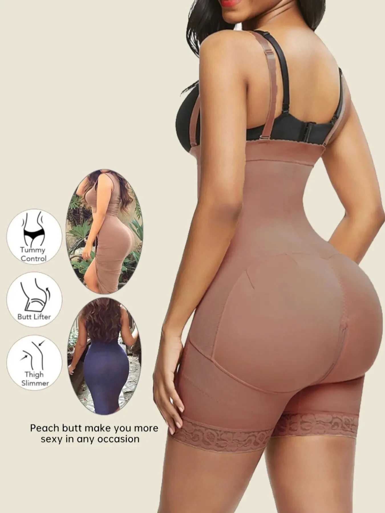 Faja FeelinGirl Shapewear For Women Tummy Control Fajas Post Surgery Compression Body Shaper With Open CrotchXJ250304