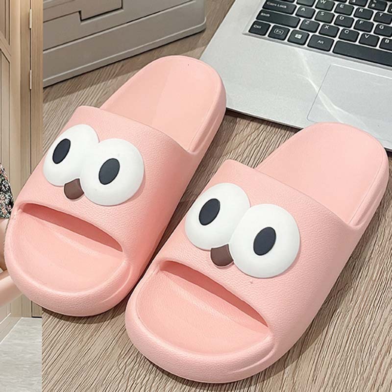 designer sandals Cool women's summer EVA new style for outerwear thick soft sole couple cartoon home anti slip cool slippers men