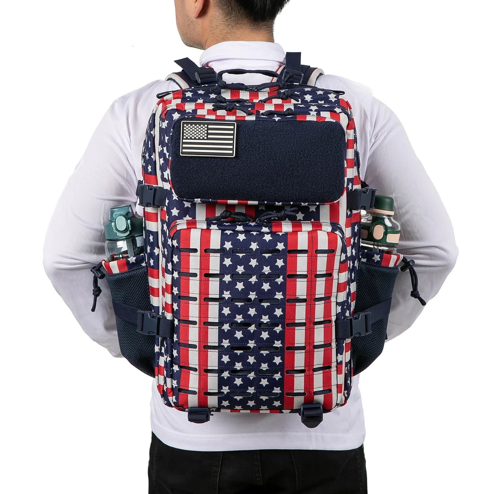 Ship from US 45L Hiking Tactical Backpack WomenMen travel backpacks bag laptop backpack camping equipment back pack school bags 250304FBB