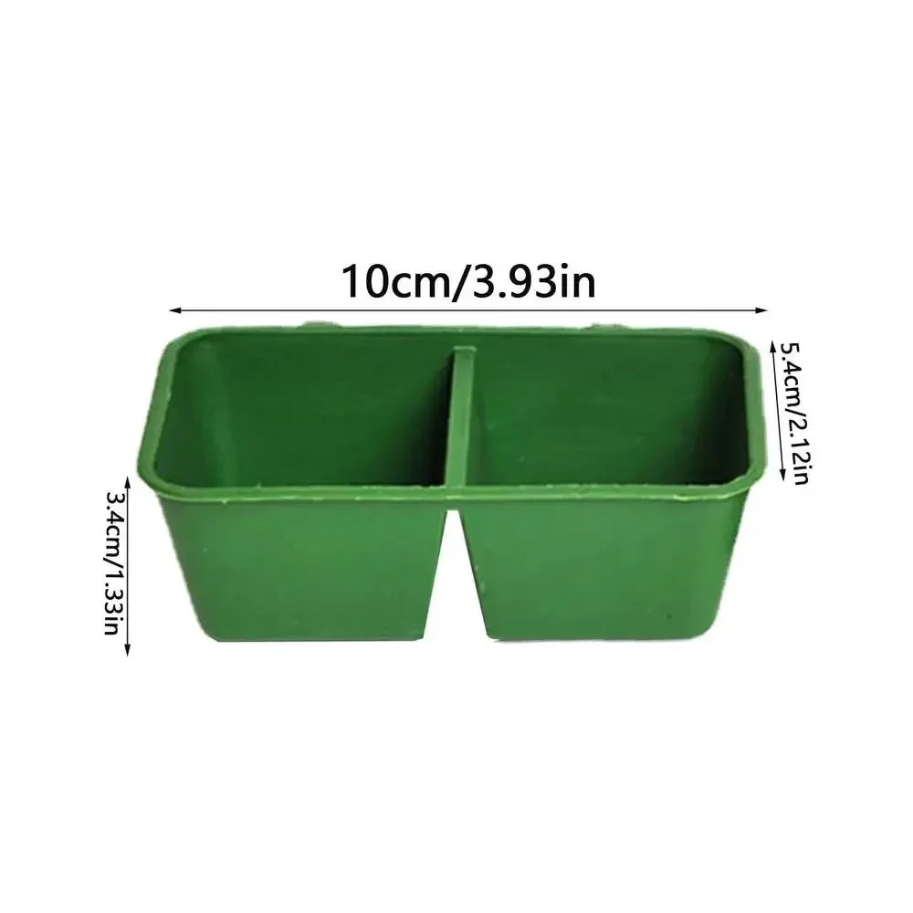 Parrot Feeder Bowl Plastic Water Hanging Bowl Parakeet Feeder Box Pet Cage Food Container Dispenser Feeding Supplies Accessories