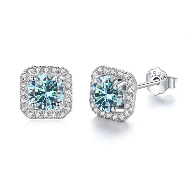 JoyceJelly 8H8A Cut D Color VVS Moissanite Dia Stud Earrings Sterg Sier Jewelry For Women Wholesale Price