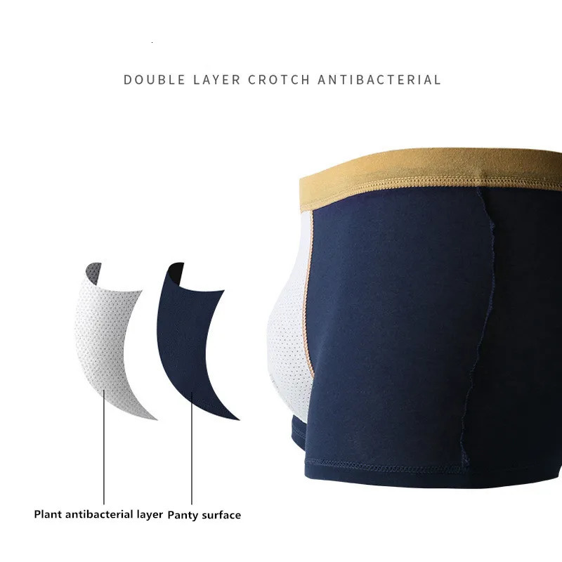 Large Size Mens Underwear Plus Fat Male Bigger Cotton Boxer Shorts Antibacterial Fabric Soft Comfortable Breathable L-6XL 250303