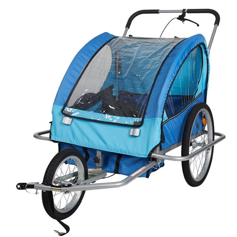 Fits Most Bikes Easy Installation Bike Bicycle Wagon Cargo Trailer Three Wheels Transportation Pet Bicycle Children Trailer