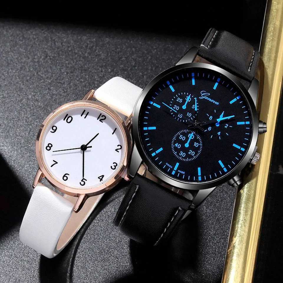 4-piece top-level luxury fashion couple set suitable for mens watches mens dial quartz leather StrXJ250304