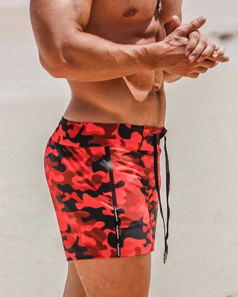 2023Mens Swim Trunks Quick Dry Beach Board Shorts Swimwear Beachwear with Pockets and Mesh Lining Summer Mens Swim ShortsT250304
