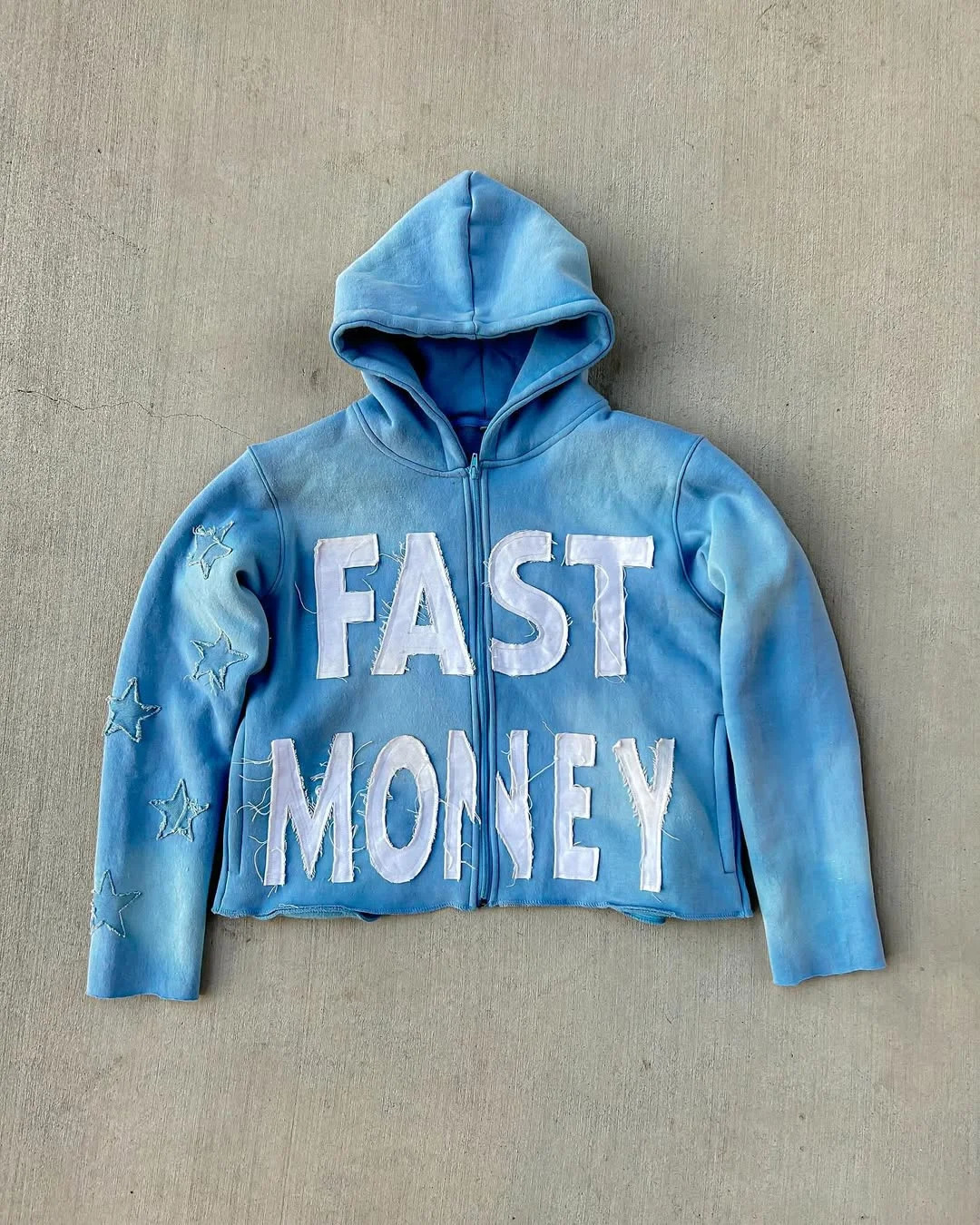 Y2K niche hip-hop personality retro letter rough print zipper cardigan loose casual sports couple fashion sweatshirt hoodie 250303
