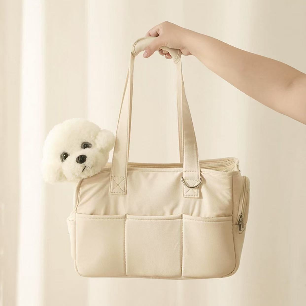 Dog outdoor bag, pet one shoulder portable dog bag, small dog Yorkshire cat bag
