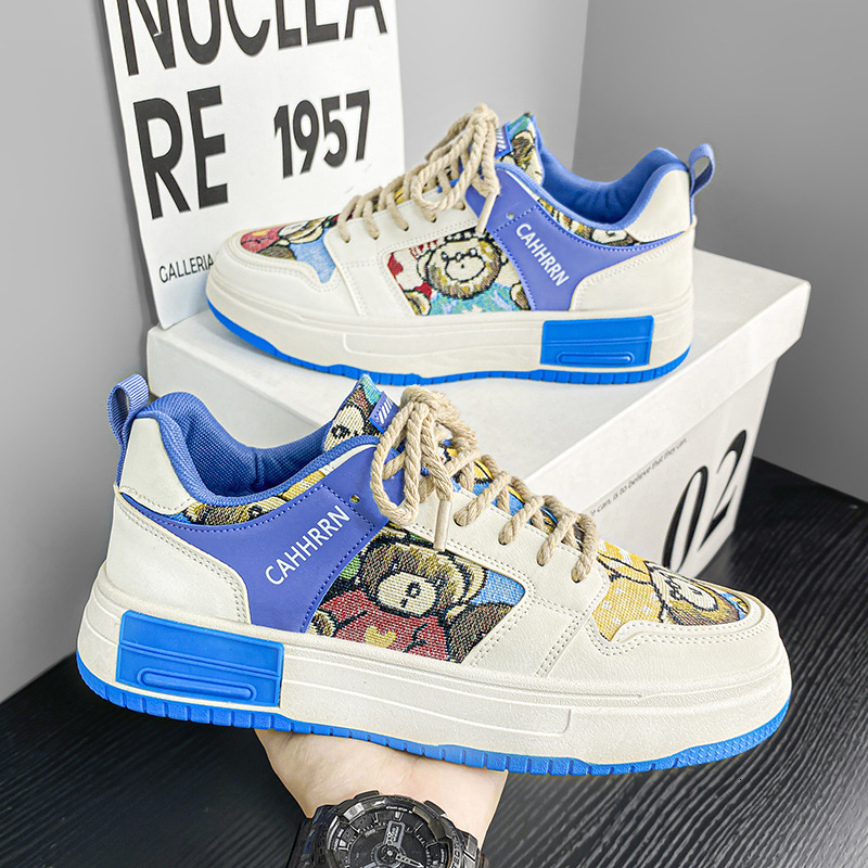 Men's Fashion Designer Men's Shoes For Spring 2025 New Breathable Board Leisure Multifunctional Thick Sole Anti Slip Student Sports Fashion 