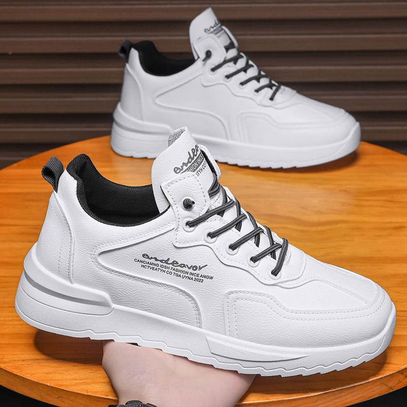 2025 Winter New Korean Breathable Sports Shoes Casual And Fashionable Men's Designer Shoes Personalized And Versatile Thick Soled White Shoes