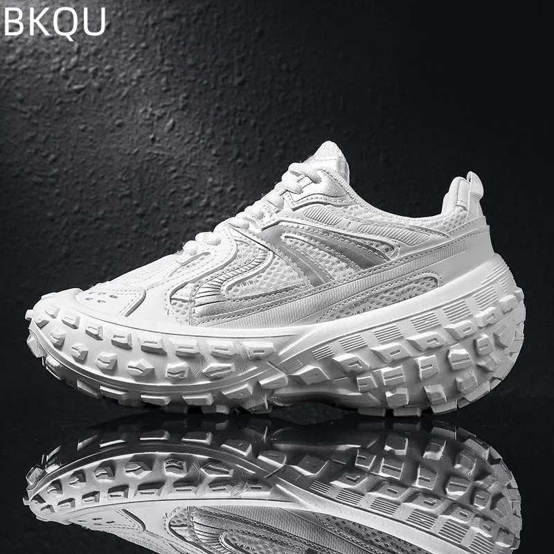 Mens Mesh Thick-soled Tire Shoes Casual Sports Shoes Wear-resistant Lightweight Cfortable Breathable Fashion Trend Z250411