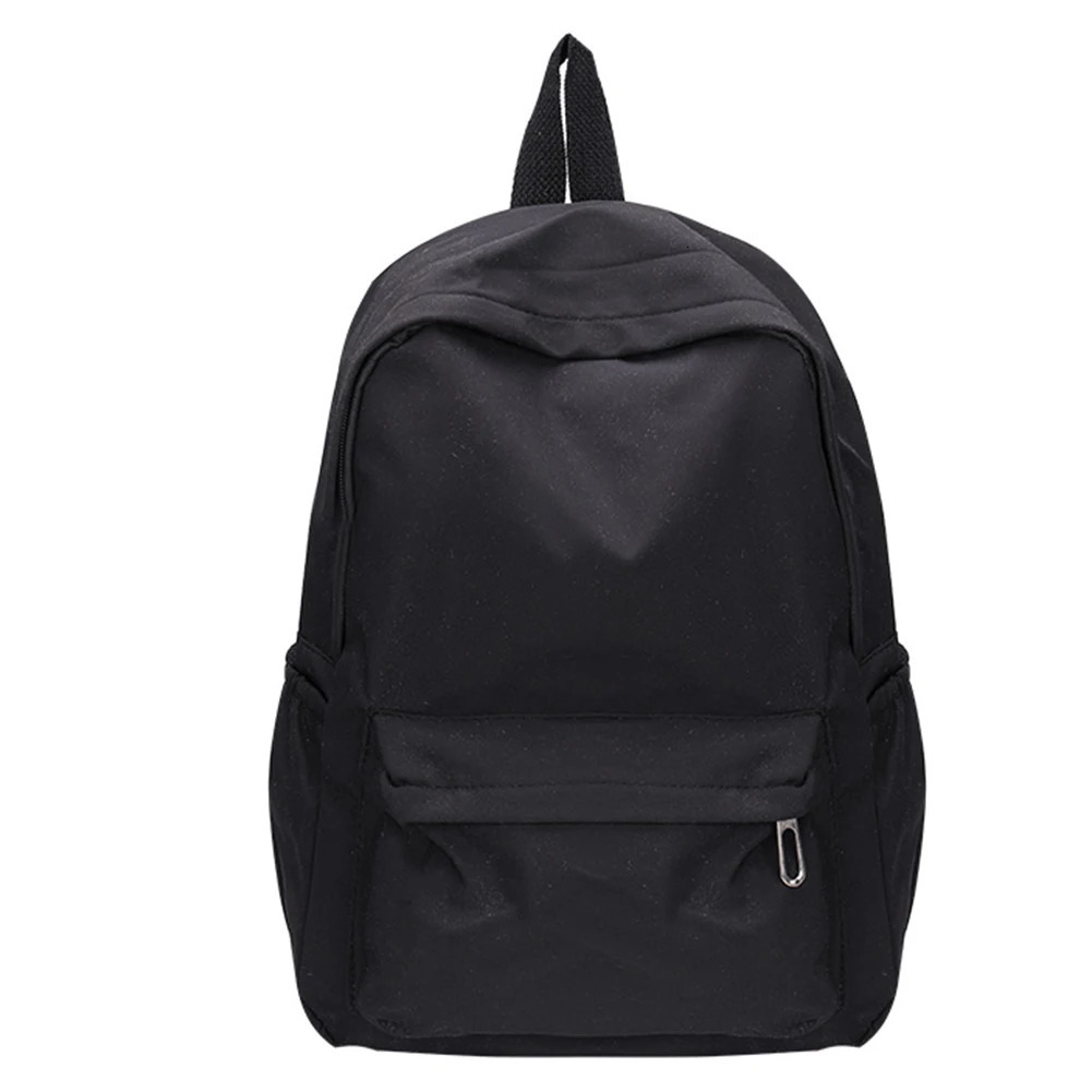 Ship from US Daily Large Capacity Travel School Backpack Womens Solid Color Shoulders Knapsacks Nylon Zipper Shopping Rucksacks 250304FBB