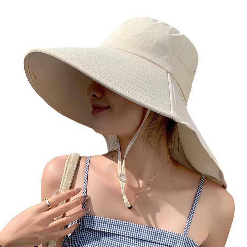 Outdoor Sun Bucket Hat for Women Girls Fishing Hat Wide Brim Bucket Hat with Neck Cover 50+ UPF Protection Safari CXJ250304