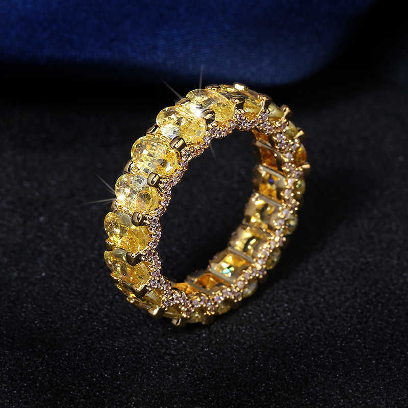 Couple Rings Pop Hip Hop Zircon Ring Fashion Ring Exaggerate Personality Ring r6444 H25303