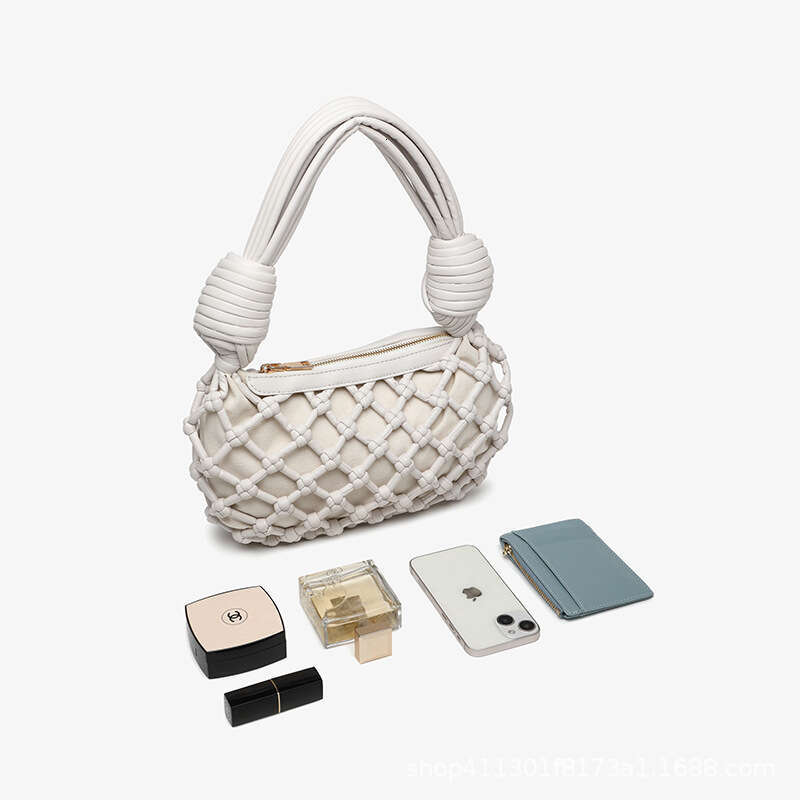 Handmade Woven For Women's New Autumn Korean High-End Small Ins Versatile Casual Large Capacity Crossbody Bag
