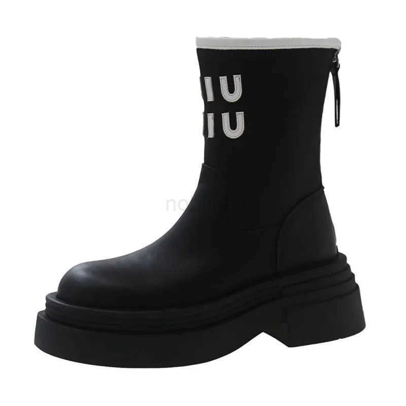 Wens Rubber Boots Autumn Shoes Luxury Designer Boots-Wen Round Toe Rain High Heel Fion 2025 Ladies Ankle Z250304