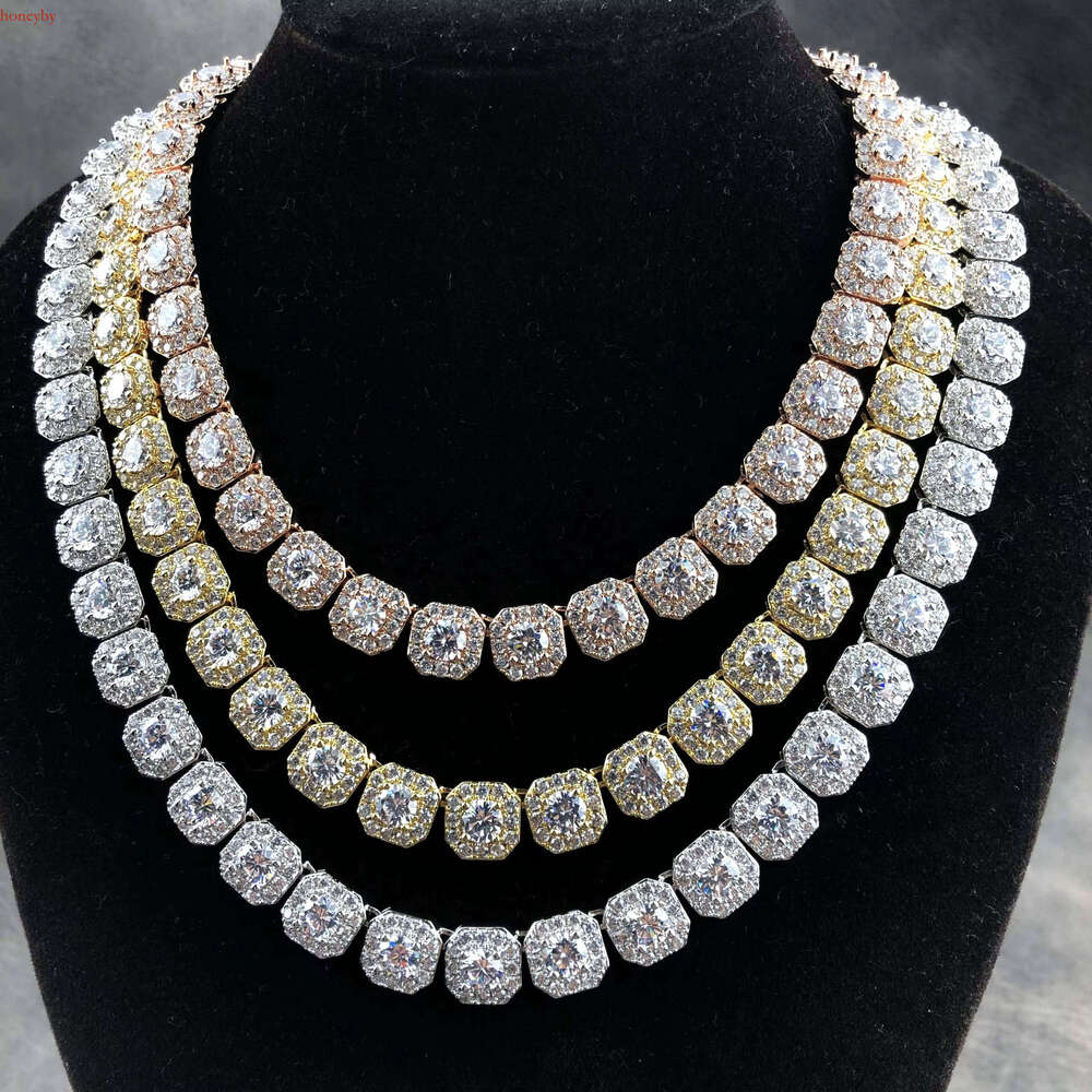 Dia Tennis Chain Classic Design GRA VVS Sier 5mm High Quality Moissanite Necklace
