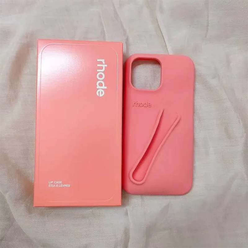 3D Lip Balm Phone Case Holder Fashion INS Designer Portable Lip Gloss Tint Lipstick Makeup Silicone Mobile Back Cover Stand For iPhone 15 14 13 12 11 