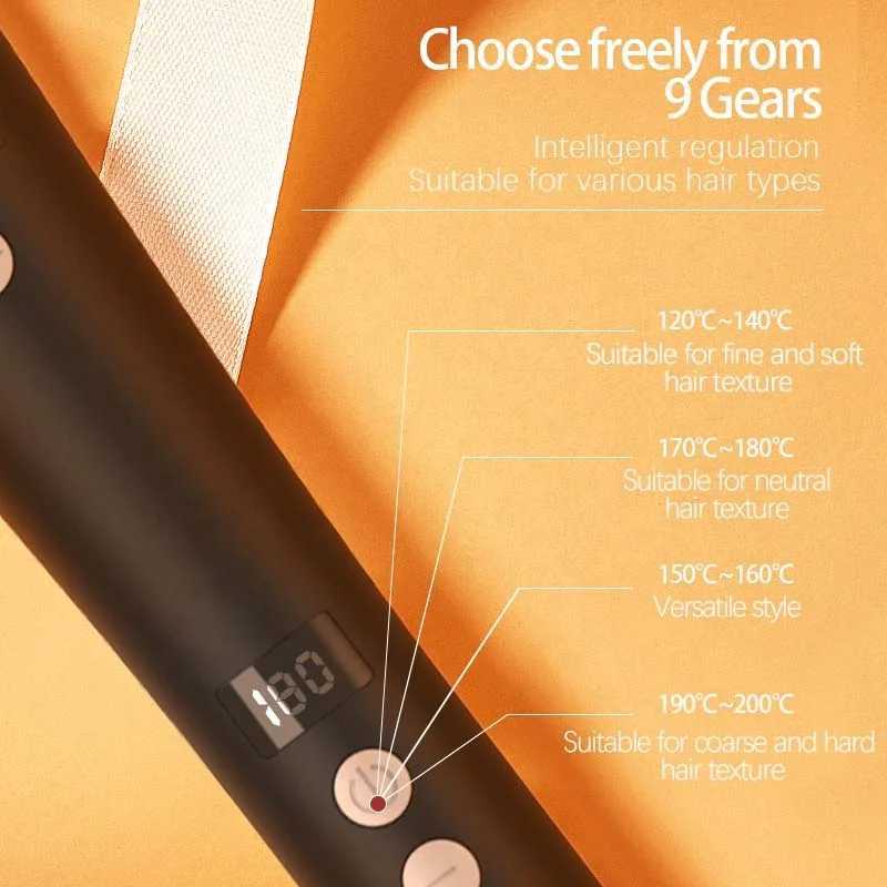Curling Irons 2024 New Upgraded Automatic Hair Curler Protect Hair Double Layer Heat Shield Smart Anti-Scald Automatic Curling Iron z250304