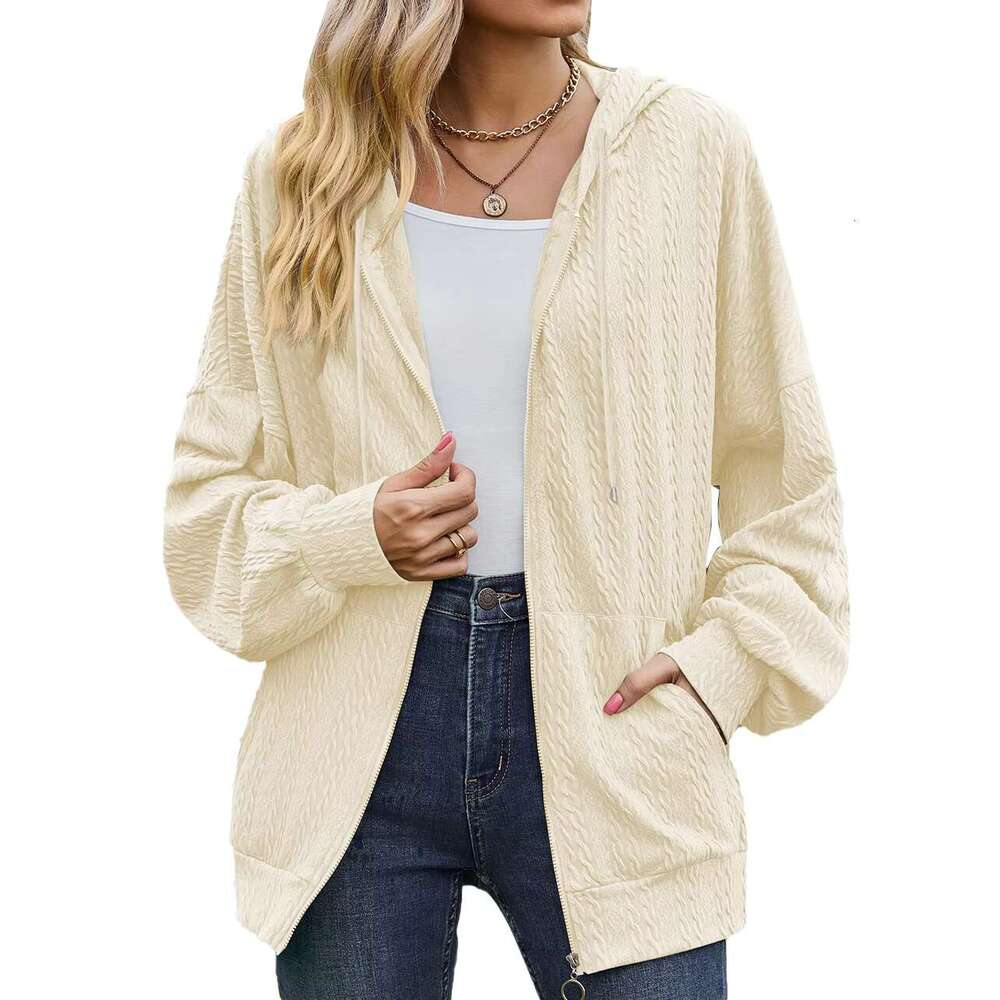 New Arrivals Women's Hoodies Sweatshirts With Zipper Blank Formal Long Sleeve Coat For Women