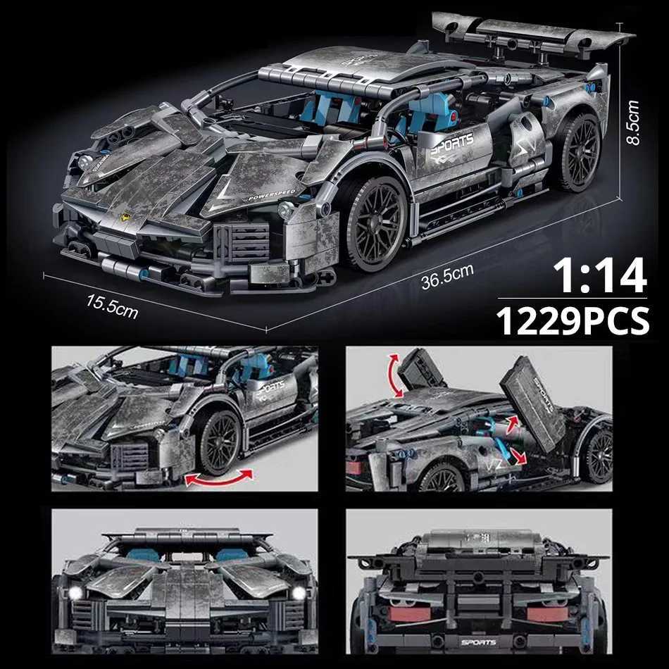 ToylinX 1 14 Building Blocks Car MOC City Speed Car Luxury Auto Racing Vehicle with Super Racers Bricks Toys for Children GiftT250304