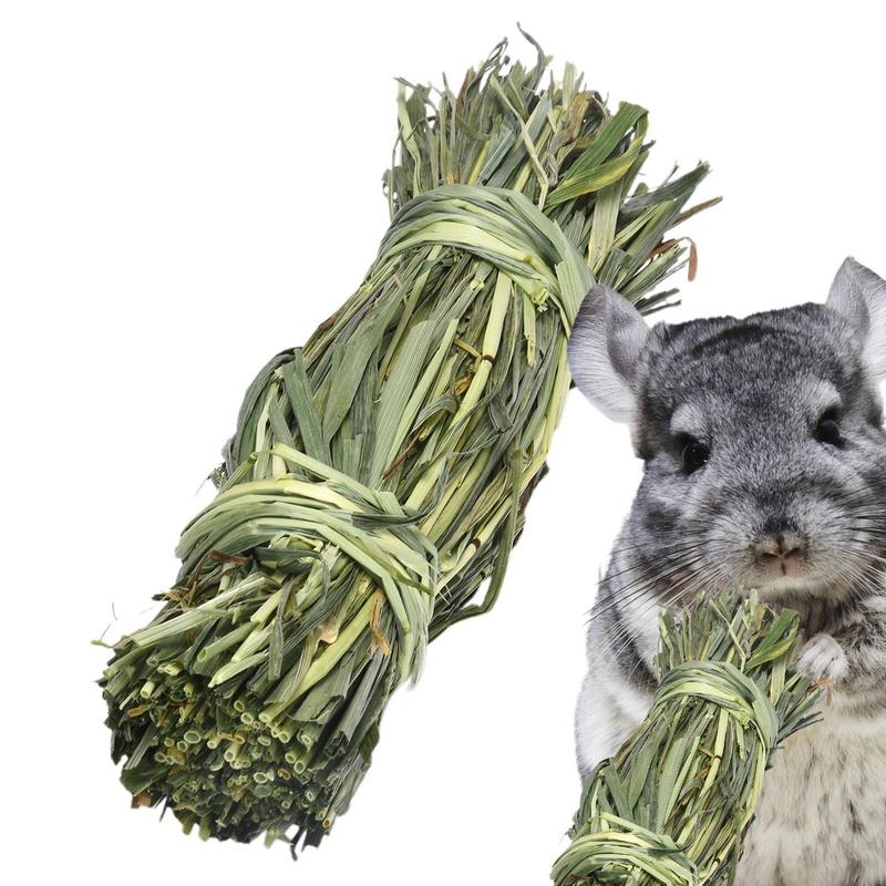 Bunny Chew Toys Hamster Grass Bale Natural Treats For Rabbit Teeth Grinding And Gnawing For Squirrel Guinea Pig Chinchilla