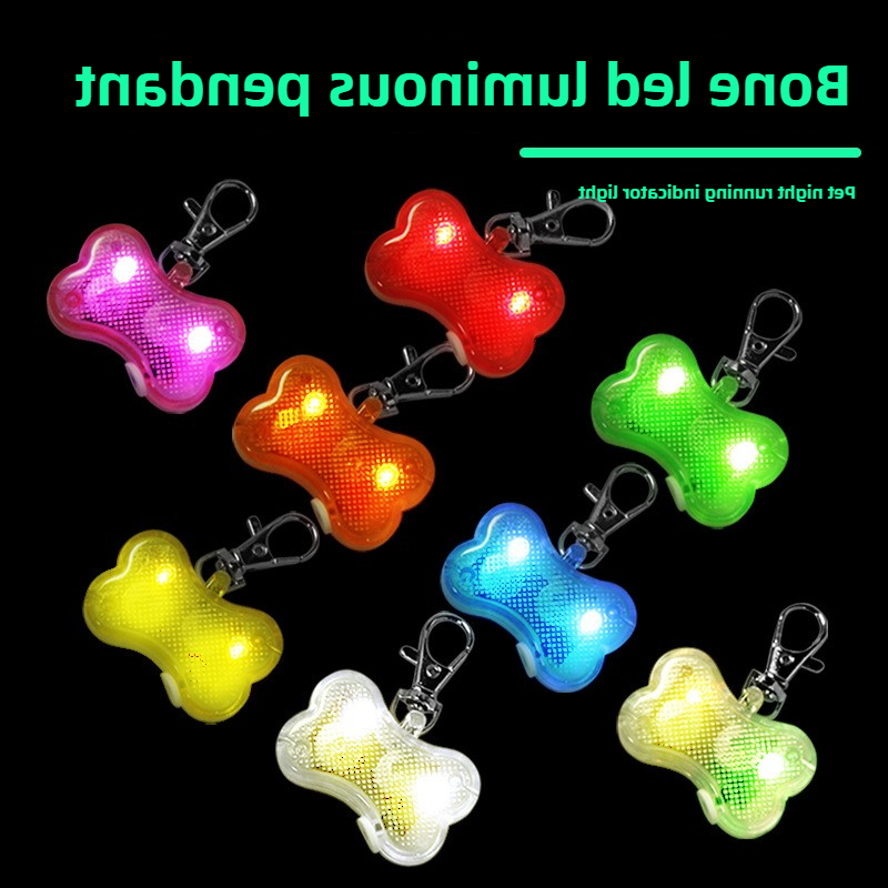 Update Update Pet Bone Pendant, Bright, Safe, Adjustable Glowing Pendant For Night Walking