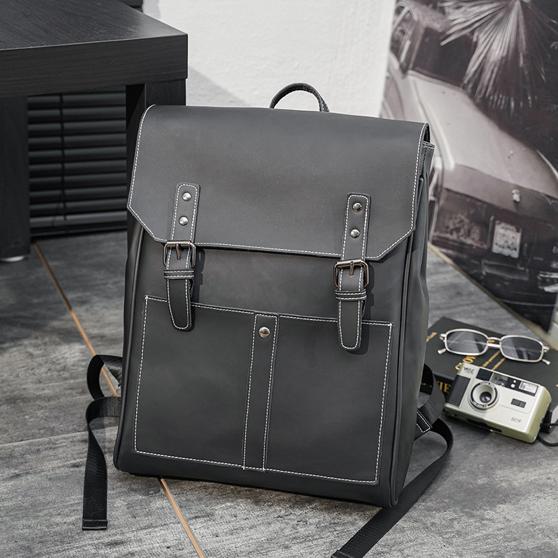 Designer Designer Trendy High-Capacity Street Korean Version Computer School Bag, Trendy Casual Backpack, Fashionable Men's Bag