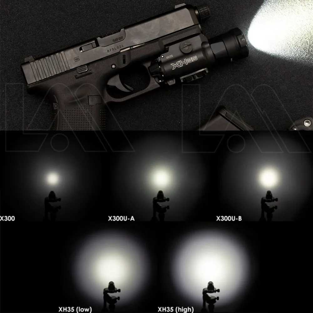1000 Lumens Dual Output Tactical XH15 XH35 X300UH-B Weapon Gun Light X300 Ultra Airsoft Pistol Scout light Strobe FlashlightXJ250303
