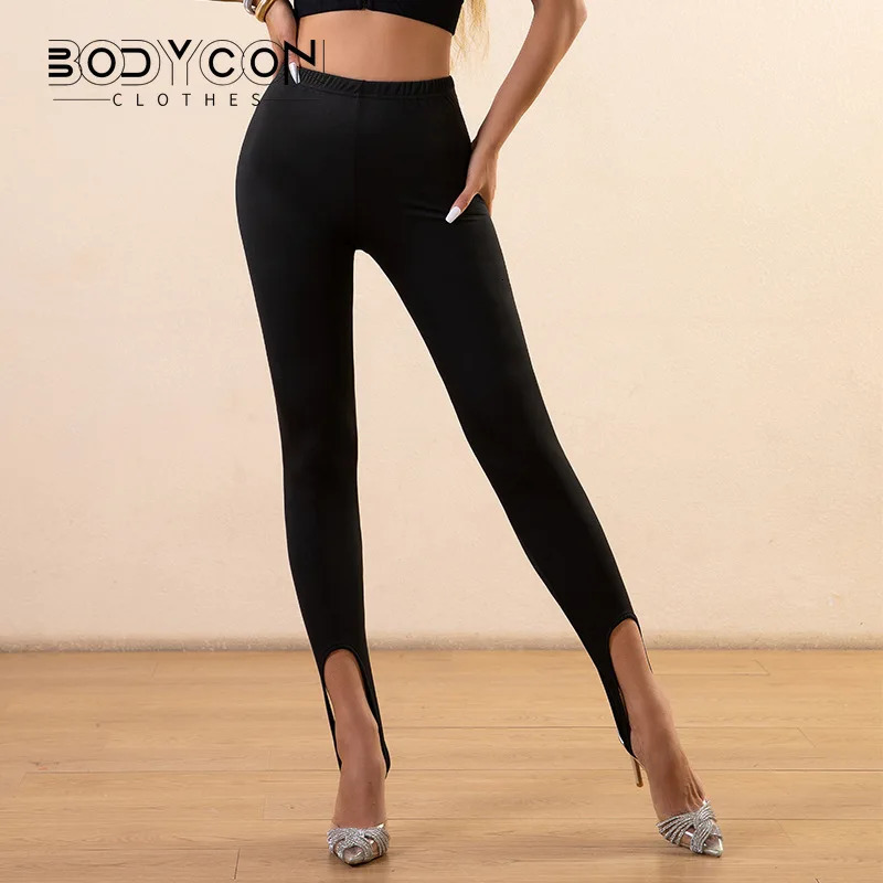 Bodycon Y2K Pants Mesh Stomping Leggings with High Elasticity for Wearing Tight and Sexy Perspective Casual 250304