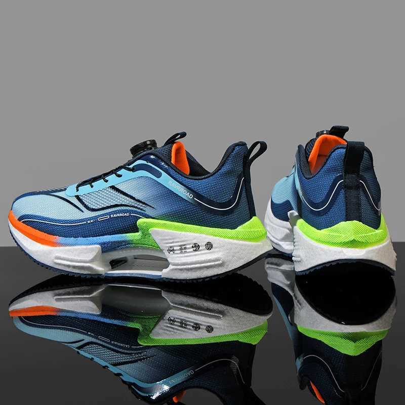 New 2025 Men Running Shoes Air Cushion Marathon Sports Breathable Lightweight Womens Comfortable Athletic Nonskid Sneakers Z250304