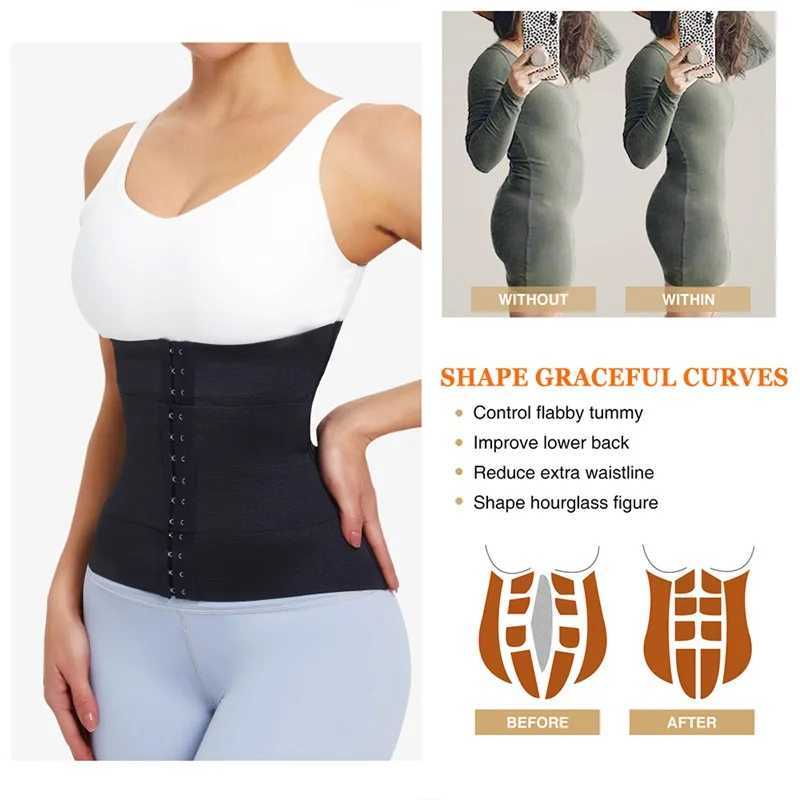 MiiOW Waist Trainer Corset Women Binders Shapers Tummy Wrap Body Shapewear Slimming Belt Flat Belly Workout Postpartum GirdleXJ250304