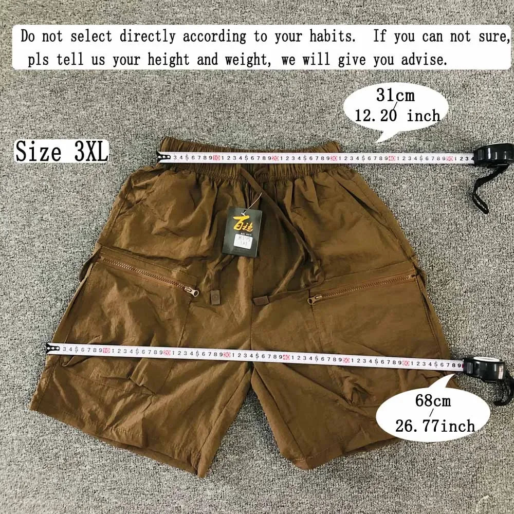 Summer Cargo Running Shorts Fitness Beach Surfing Quick Dried Leisure Shorts Beach Pants Men Loose Fashion Sport Shorts 250304