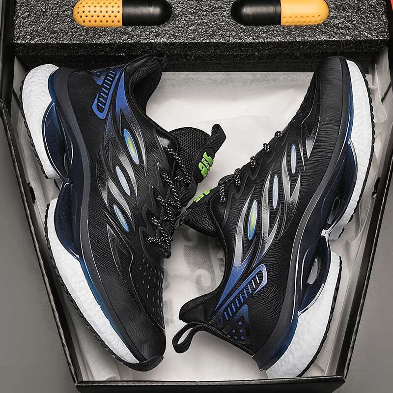 Men's Casual Sports Mesh Breathable Fashionable Lace up Running Shoes Walking Daily Sneakers Jogging Training Footwear
