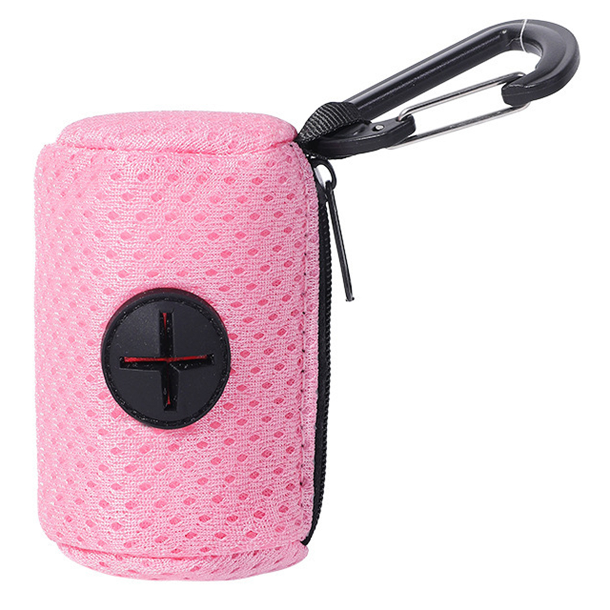 Dog Poop Bag Dispenser Fashion Dog Bag Holder With Mesh Fabric Attachment With Zipper Poop Bags Holder Poop Bag Holder