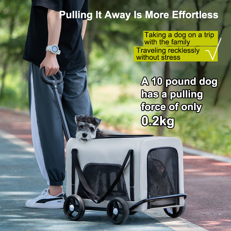 Small Pet Stroller Dogs, Cats, Teddy, Baby Strollers Lightweight and Foldable Pet Dog Cart for Outdoor Travel and Activities