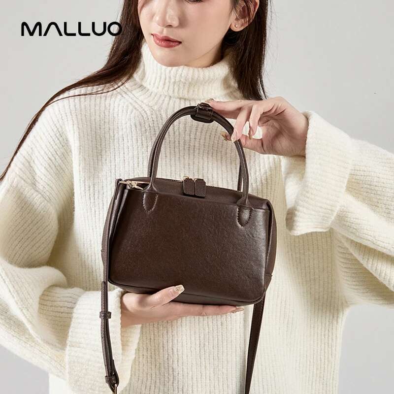 Natural Cow Genuine Leather Handbags Women High Quality Shoulder Bag Female Fashion Retro Designer Cowhide Crossbody Bags