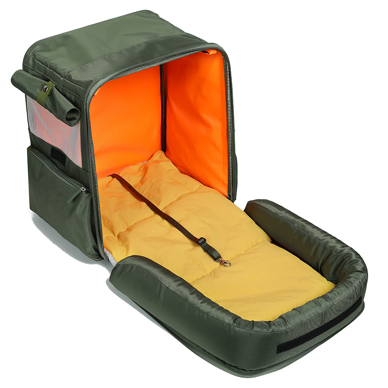 Large Pet Backpack Cat Stroller Pet Carrier With Wheels Portable Tie-Rod Outdoor Cat Nest Tent Cat And Dog Travel Carrier Bag