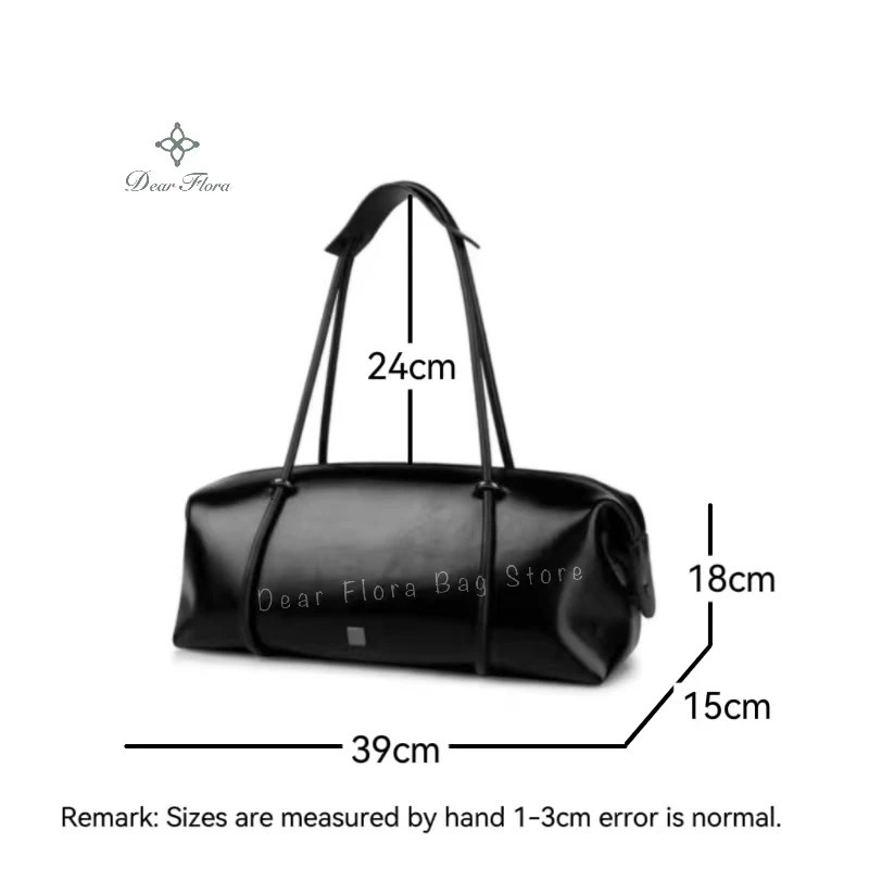Y2K Womens Bag Large Capacity Boston Pillow Handbag Spicy Girl Fashion Motorcycle Shoulder Bags Vintage Tote 250303