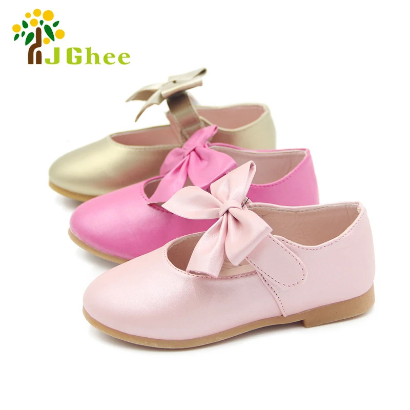 Spring Summer Autumn Children Shoes Girls Princess Fashion Kids Single Bowknot Casual Sneakers Flats 250303