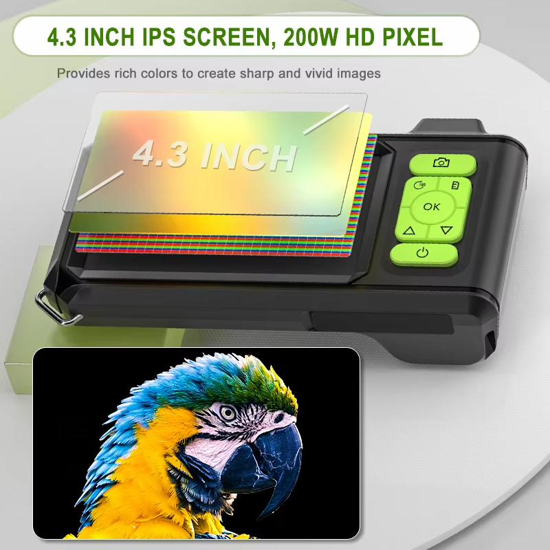 Industrial Endoscope 4 3 inch IPS Screen HD1920P 5MP Autofocus Camera HD1080P Single Dual Triple Lens USB Car Inspection Borescope