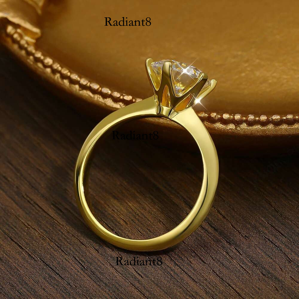 Knobspin Original Sterg Sier Ring Moissanite Dias with Certificate Fine Jewelry Wedding Engagement Rings for Women