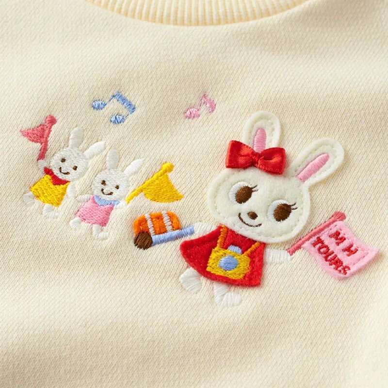 Autumn New Girls Sweatshirts Cartoon Little Rabbit Hoodie Cute Tops Baby Girl Clothes Kids Hoodies Pull Sweatshirt Sudaderas