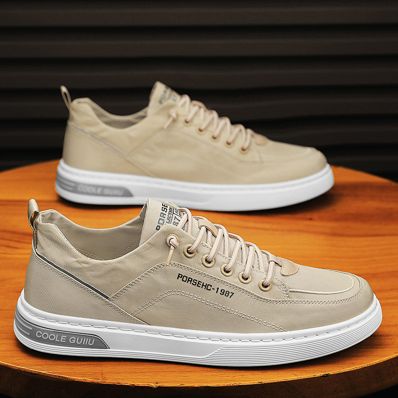 Spring 2025 Men's Designer Board Shoes Breathable New High Quality Thin Anti Odor Sports And Leisure Canvas One Step Tablet Work Versatile Fashio