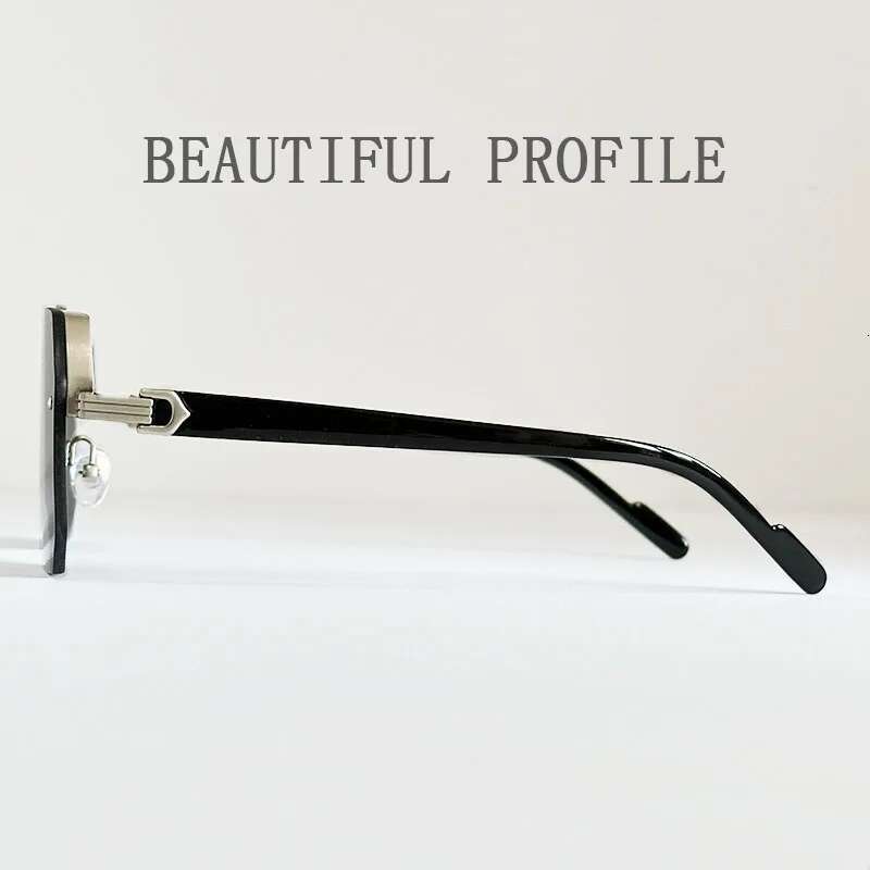 2025 Vacation For Men Semi-Rimless Sunglasses Vintage Glasses Trending Oculos Gafas De Sol Dropshipping Trendy Lentes