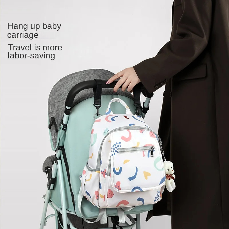 Baby Diaper Bag Mommy Bag Mother and Baby Out Fashion Mom Multi-functional Backpack Convenient and Large Capacity 250304